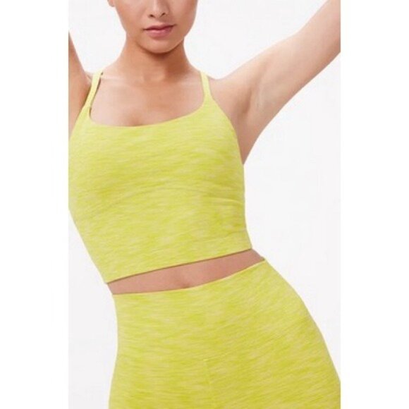 NWT Outdoor Voices Flow 7" Biker Short XS Bright Charteuse High Waisted - Picture 4 of 8